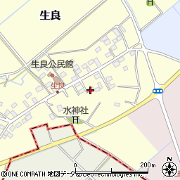 栃木県小山市生良385周辺の地図