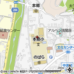 松本市立本郷小学校周辺の地図