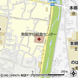 松本市東部学校給食センター周辺の地図
