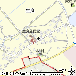 栃木県小山市生良409-1周辺の地図