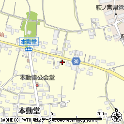 群馬県藤岡市本動堂418周辺の地図