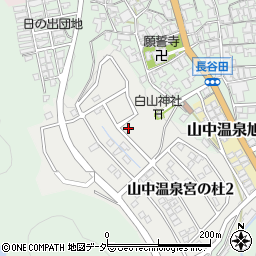 〒922-0109 石川県加賀市山中温泉宮の杜の地図
