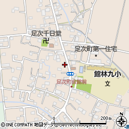 群馬県館林市足次町134周辺の地図