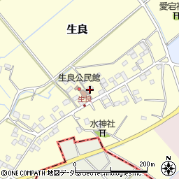 栃木県小山市生良409-2周辺の地図