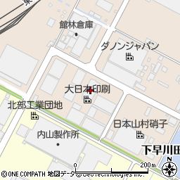 大日本印刷株式会社　館林工場周辺の地図