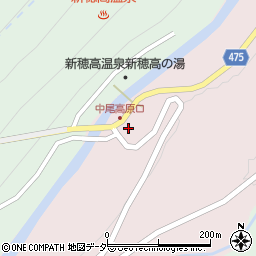 岐阜県高山市奥飛騨温泉郷中尾2周辺の地図