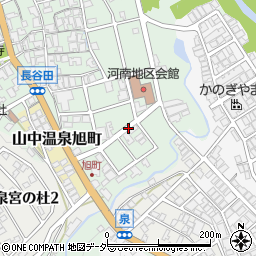 石川県加賀市山中温泉長谷田町リ周辺の地図