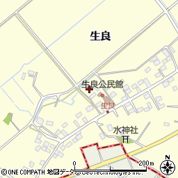 栃木県小山市生良413周辺の地図