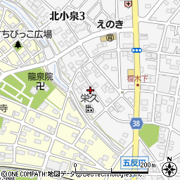 メナード化粧品群馬大泉代行店周辺の地図