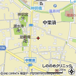 群馬県藤岡市中栗須599-1周辺の地図