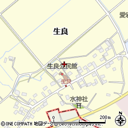 栃木県小山市生良455-1周辺の地図