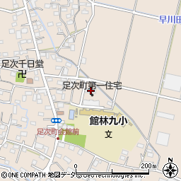 群馬県館林市足次町167-2周辺の地図