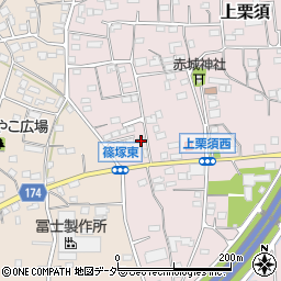 群馬県藤岡市上栗須296-14周辺の地図