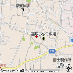 群馬県藤岡市篠塚393周辺の地図