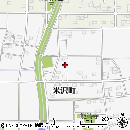 群馬県太田市米沢町周辺の地図