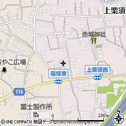 群馬県藤岡市上栗須296-18周辺の地図