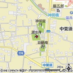 群馬県藤岡市中栗須636周辺の地図