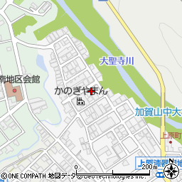 石川県加賀市山中温泉上原町ヨ周辺の地図