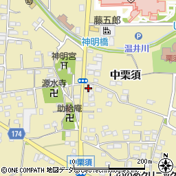 群馬県藤岡市中栗須586周辺の地図