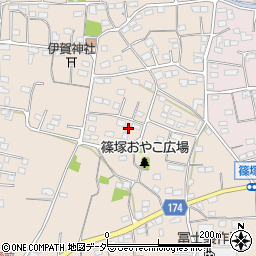 群馬県藤岡市篠塚387周辺の地図