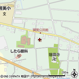 賀美公民館周辺の地図