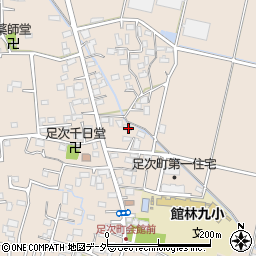 群馬県館林市足次町155-2周辺の地図