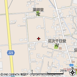 群馬県館林市足次町266周辺の地図