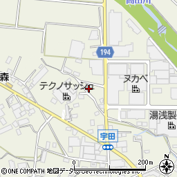 群馬県富岡市宇田264-8周辺の地図