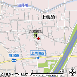 上栗須公会堂周辺の地図