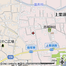 群馬県藤岡市上栗須305-5周辺の地図