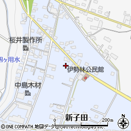 長野県佐久市新子田伊勢林1851-1周辺の地図