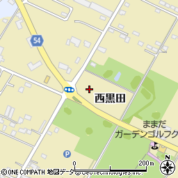 栃木県小山市西黒田279周辺の地図