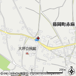 赤麻郵便局周辺の地図