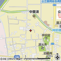 群馬県藤岡市中栗須689-6周辺の地図