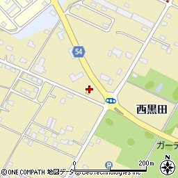 栃木県小山市西黒田298-1周辺の地図