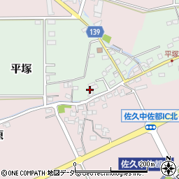 長野県佐久市平塚260周辺の地図