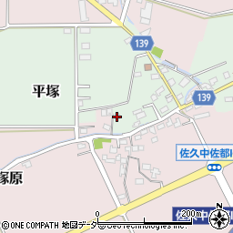 長野県佐久市平塚262周辺の地図