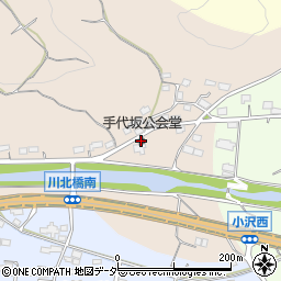 手代坂公会堂周辺の地図