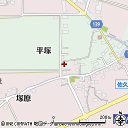 長野県佐久市平塚281-2周辺の地図