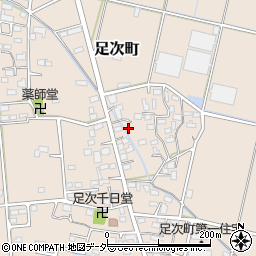 群馬県館林市足次町231-2周辺の地図