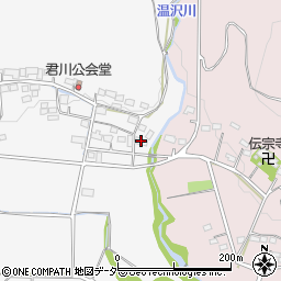 君川下郷集会所周辺の地図