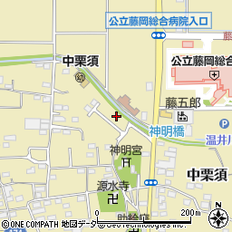 群馬県藤岡市中栗須695-29周辺の地図