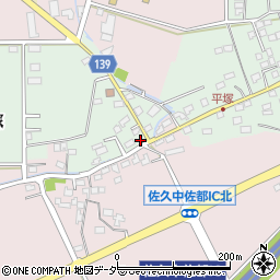 長野県佐久市平塚257周辺の地図