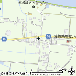 茨城県鉾田市箕輪2493周辺の地図