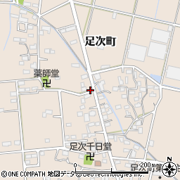 群馬県館林市足次町285-1周辺の地図