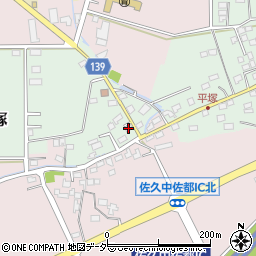 長野県佐久市平塚255-3周辺の地図