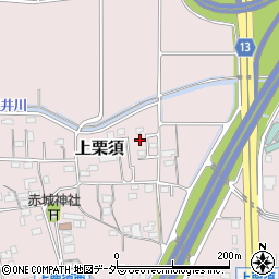 群馬県藤岡市上栗須368-7周辺の地図