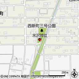 米澤神社周辺の地図