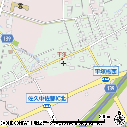 長野県佐久市平塚148周辺の地図