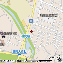 ファミリーマート栃木藤岡店周辺の地図